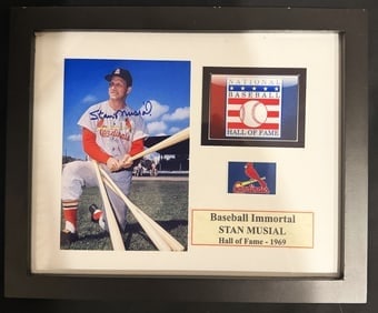 STAN MUSIAL SIGNED BASEBALL-AUTHENTICATED - 2