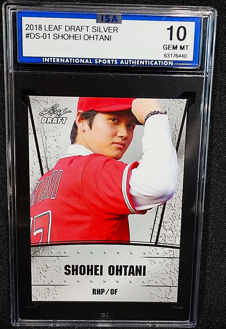 SHOHEI OHTANI 2018 LEAF DART SILVER BASEBALL CARD -JSA 10 (1 of 3)