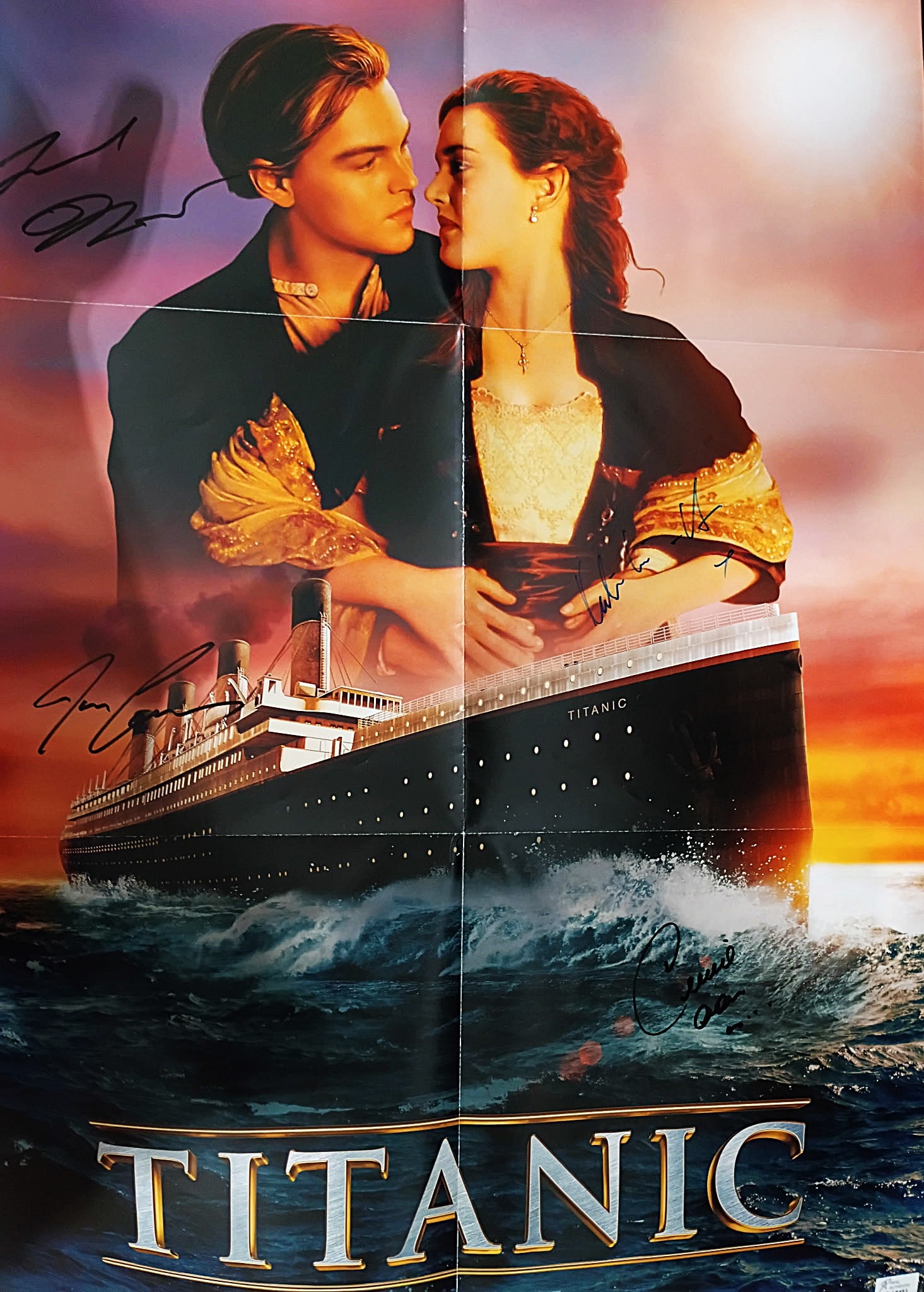 TITANTIC POSTER CAST SIGNED-REAL AUTHENTIC: REPRODUCTION POSTER WITH ORIGINALSIGNATURE AUTHENTICATED BY REAL AUTHENTICS www.realauthentic.net