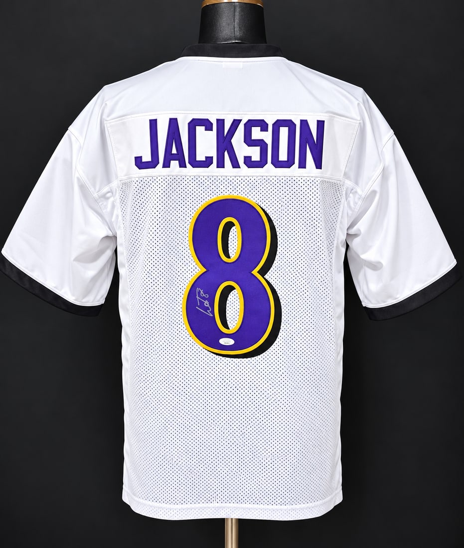 LAMAR JACKSON SIGNED RAVENS JERSEY-JSA - 2