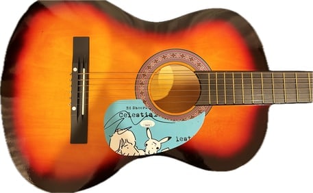 ED SHEERAN GUITAR WITH JSA AUTHENTICATED SIGNED CUSTOM INSERT PICKGUARD (1 of 3)