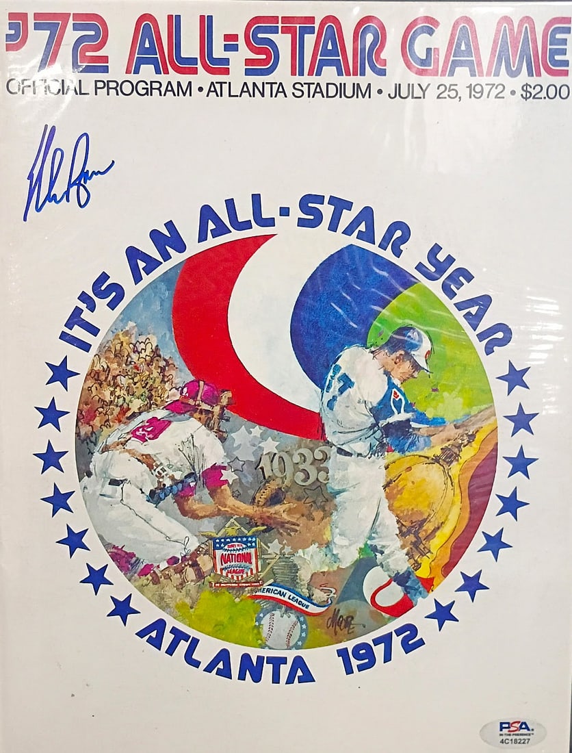 NOLAN RYAN -PSA AUTHENTICATED SIGNED 1972 ALLSTAR GAME PROGRAM: NOLAN RYAN -PSA AUTHENTICATED SIGNED 1972 ALLSTAR GAME PROGRAM The 1972 Major League Baseball All-Star Game was played on July 25, 1972, at Atlanta Stadium (later known as Atlanta–Fulton County