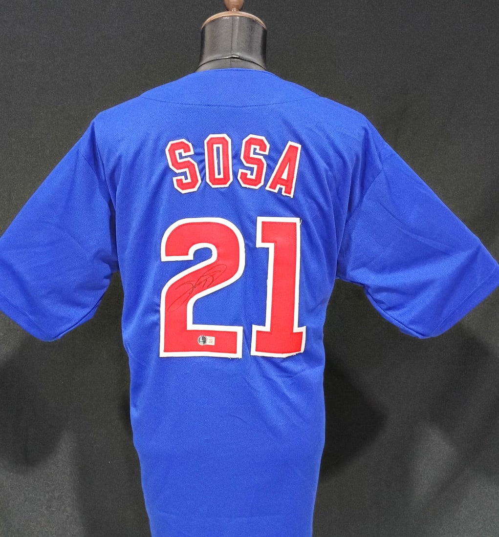 SAMMY SOSA (JSA) AUTHENTICATED SIGNED CHICAGO CUBS JERSEY (1 of 6)