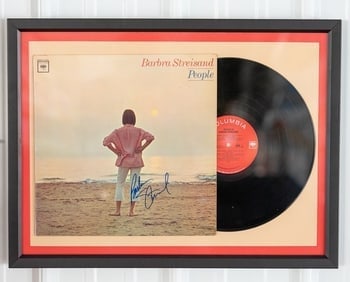 BARBARA STREISAND SIGNED AUTHENTICATED PEOPLE ALBUM (1 of 3)