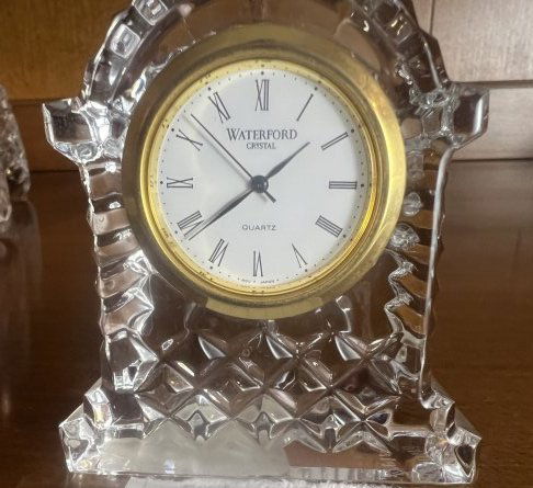Waterford Desk Set Quartz Clock & Pen Holder (1 of 11)