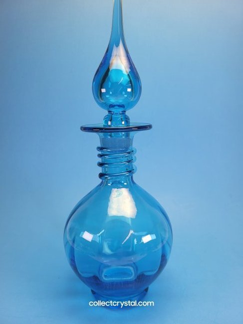 Empoli Genie Bottle Decanter Blue (1 of 3)