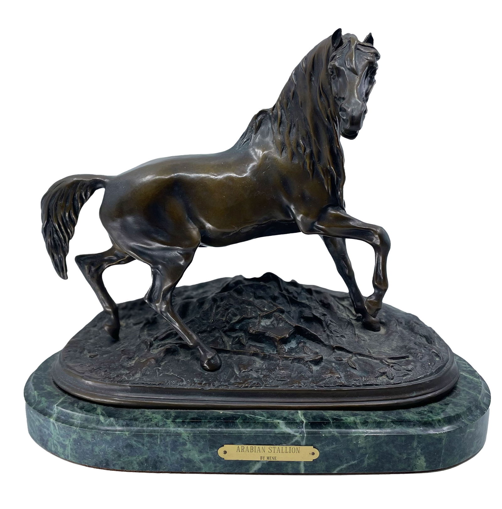 Pierre-Jules MENE (1810 - 1879) Signed Arabian Stallion, Bronze (1 of 3)