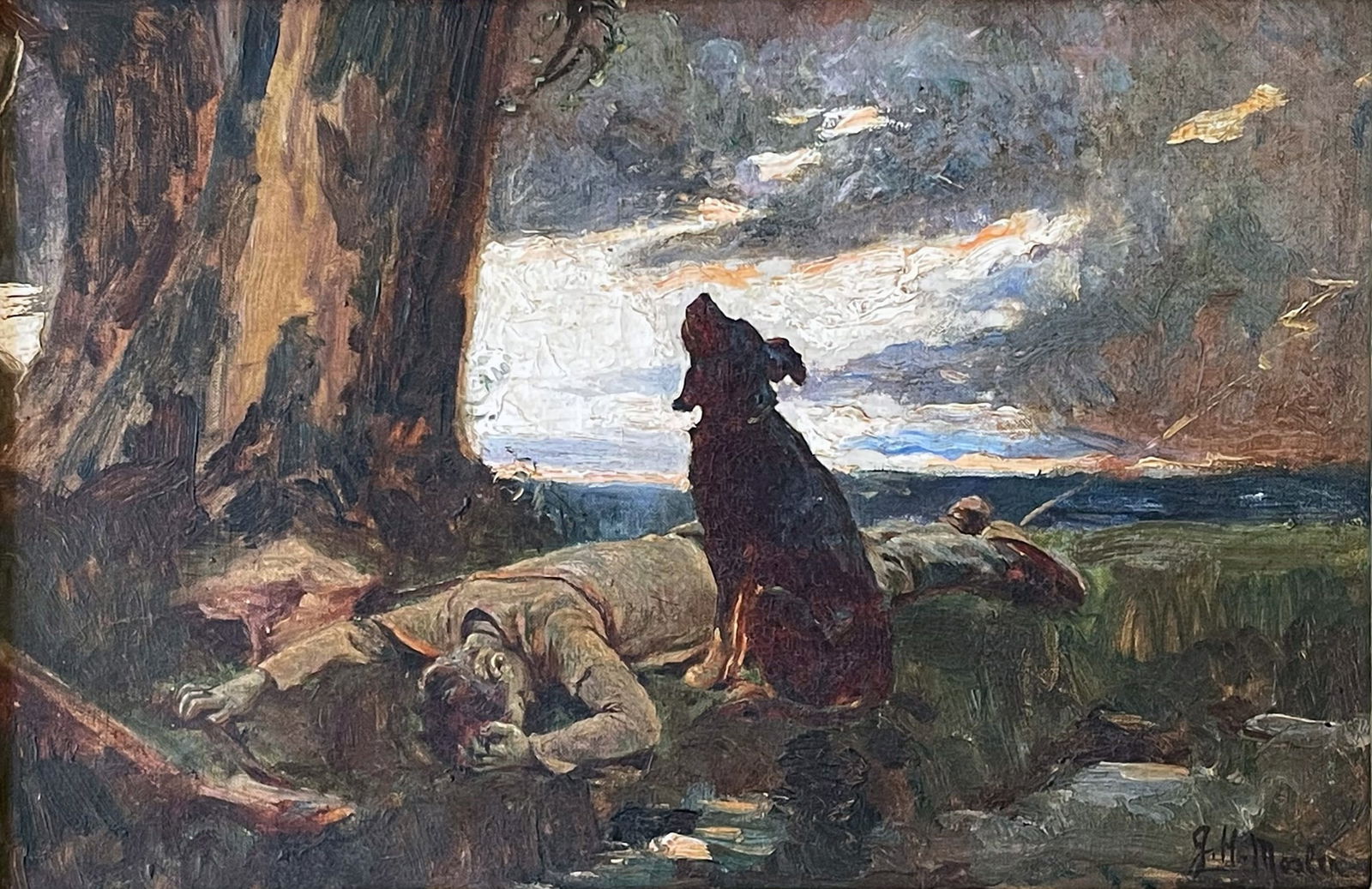 Gustave Henry MOSLER (1875–1906) Oil on Canvas (1 of 4)