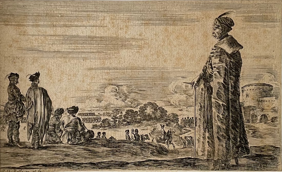 Stefano DELLA BELLA (1610 - 1664), “Polish nobleman??1664, Etching (1 of 5)