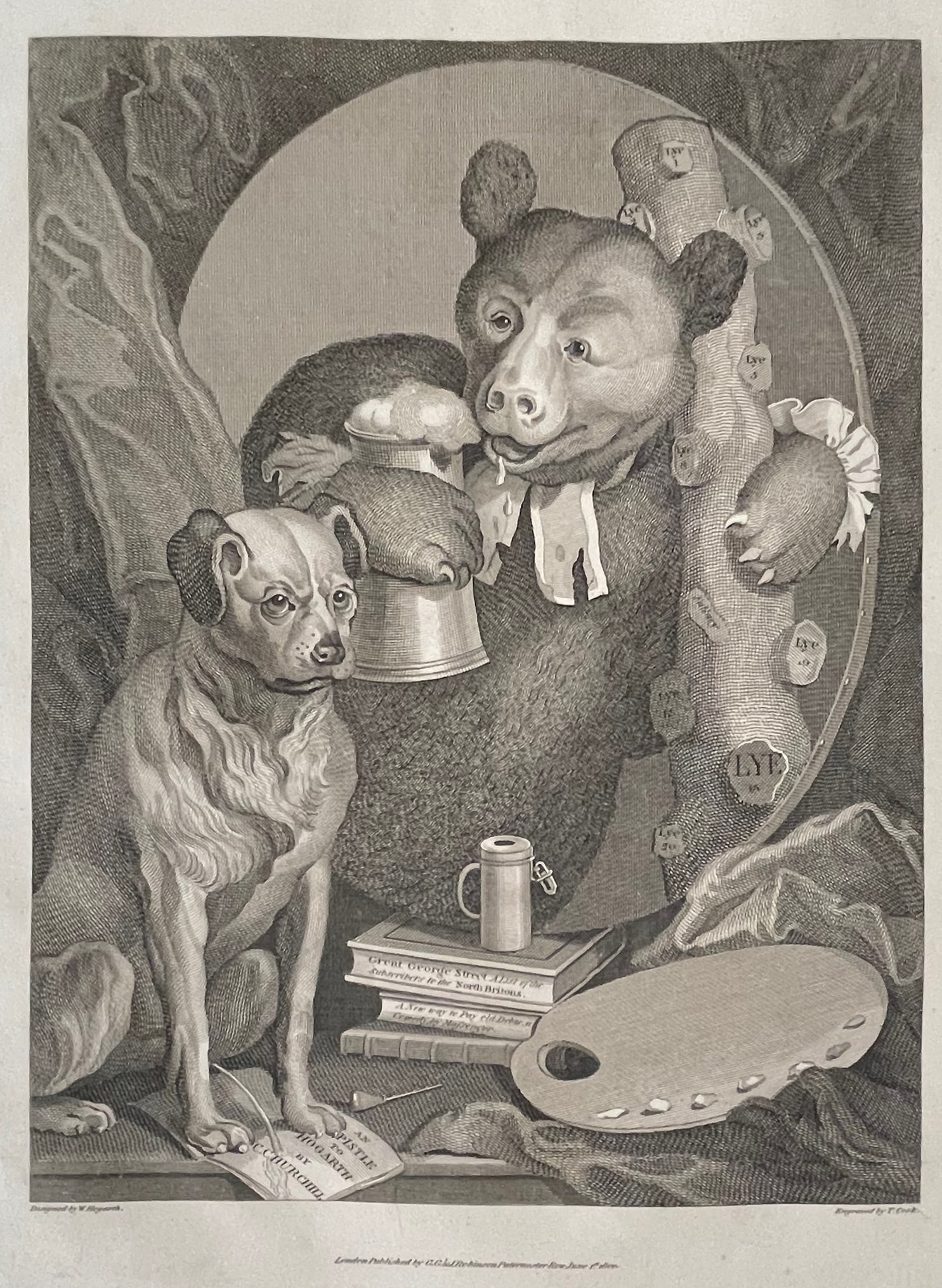 William HOGARTH (1697 - 1764) Engravings, Lot (6) 18th c. (1 of 6)