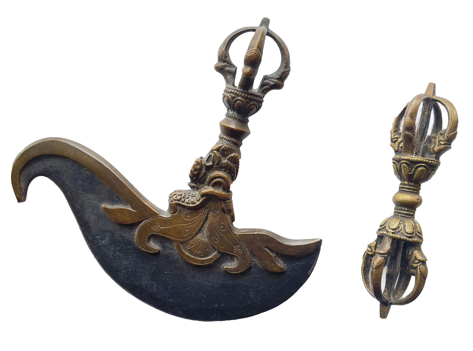 Antique Tibetan Ritual Items--Lot (2) (1 of 1)