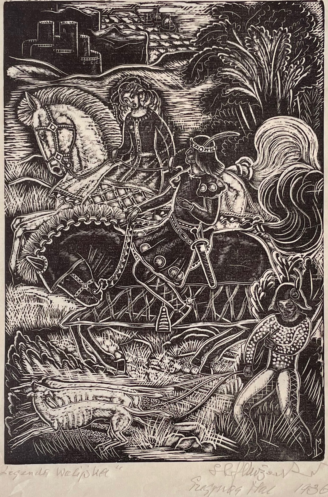 Lot (2) Woodcuts, Stefan Mrozewski (1894 - 1974) (1 of 5)