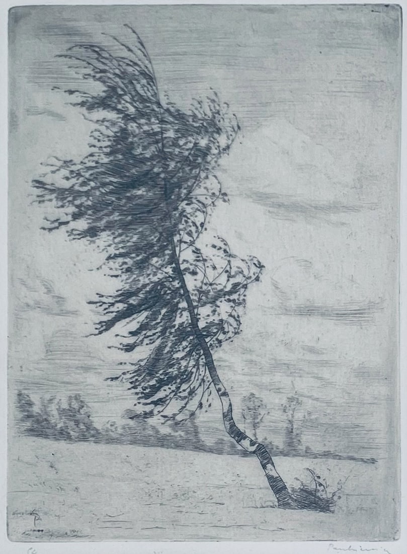 Etching, Jozef PANKIEWICZ (1866-1940), Signed (1 of 4)