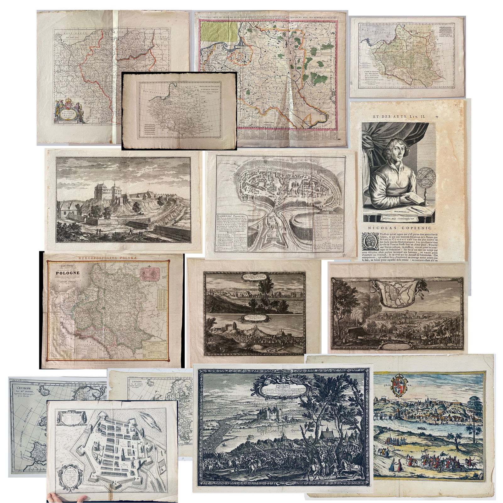 (15) Antiquarian Maps, POLAND (1 of 20)