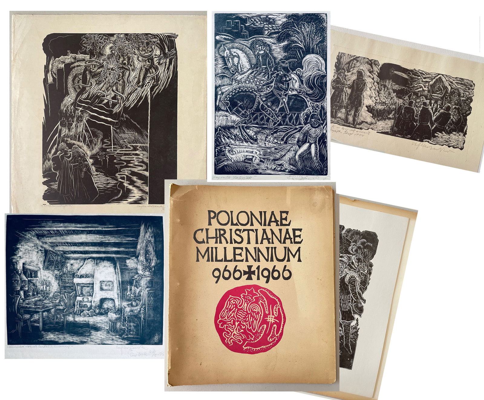 (3) Wood/Linocuts, Stefan Mrozewski (Polish, 1894 - 1974) (1 of 11)