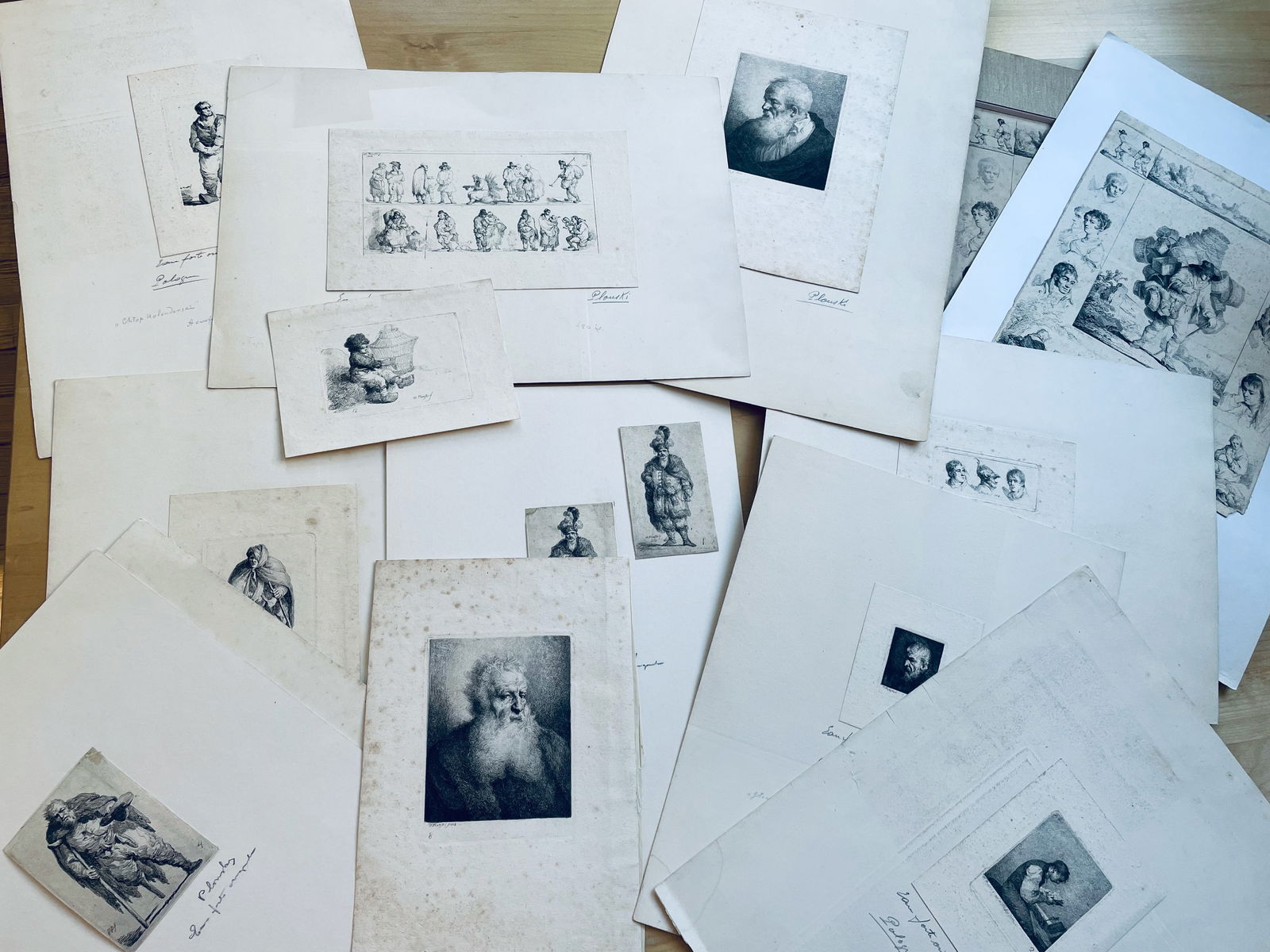 Lot (15) Etchings, Michal Plonski (1778 - 1812) Various titles, ca. early 19th c. (1 of 14)