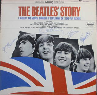 Beatles Signed 'The Beatles Story' Album Cover: Musical Icons United: Beatles Signed 'The Beatles Story' Album Cover.In the illustrious tapestry of music history, few bands have left as profound an impact as The Beatles. Their innovative sound,