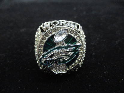 2018 Philadelphia Eagles championship replica ring: The 2018 Philadelphia Eagles championship replica ring is a stunning tribute to the team's victory. Crafted with meticulous attention to detail, this ring features the iconic Eagles logo encrusted