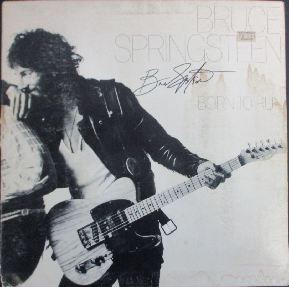 Bruce Springsteen Signed 'Born to Run' Album Cover (1 of 2)