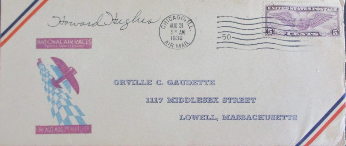 Howard Hughes Signed Envelope (1 of 1)