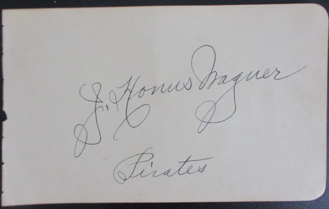 Honus Wagner Signed Autograph B Pageook (1 of 1)