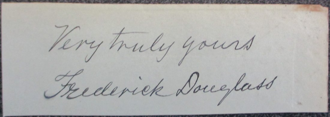 Frederick Douglass cut signature signed (1 of 1)