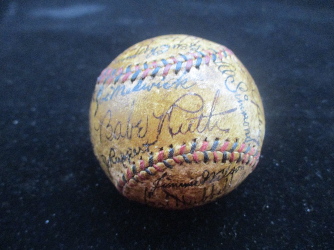 1933 All-Star Game: Signed Baseball by American League and National League Players (1 of 6)