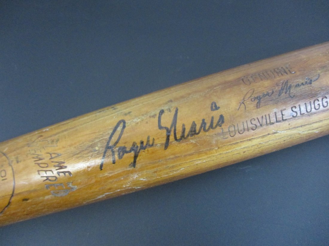 Roger Maris Signed Hillerich & Bradsby Baseball Bat Home Run Hero:: This authentic baseball bat, graced with the signature of the iconic Roger Maris, pays homage to the legendary slugger's monumental achievements on the diamond. Crafted by the renowned Hillerich and B