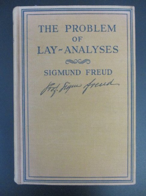 Sigmund Freud Signed Copy of 'The Problem of Lay Analysis (1 of 3)