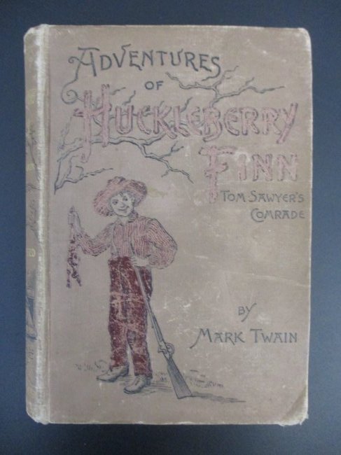 Mark Twain Signed First Edition of 'Adventures of Huckleberry Finn' (1 of 3)