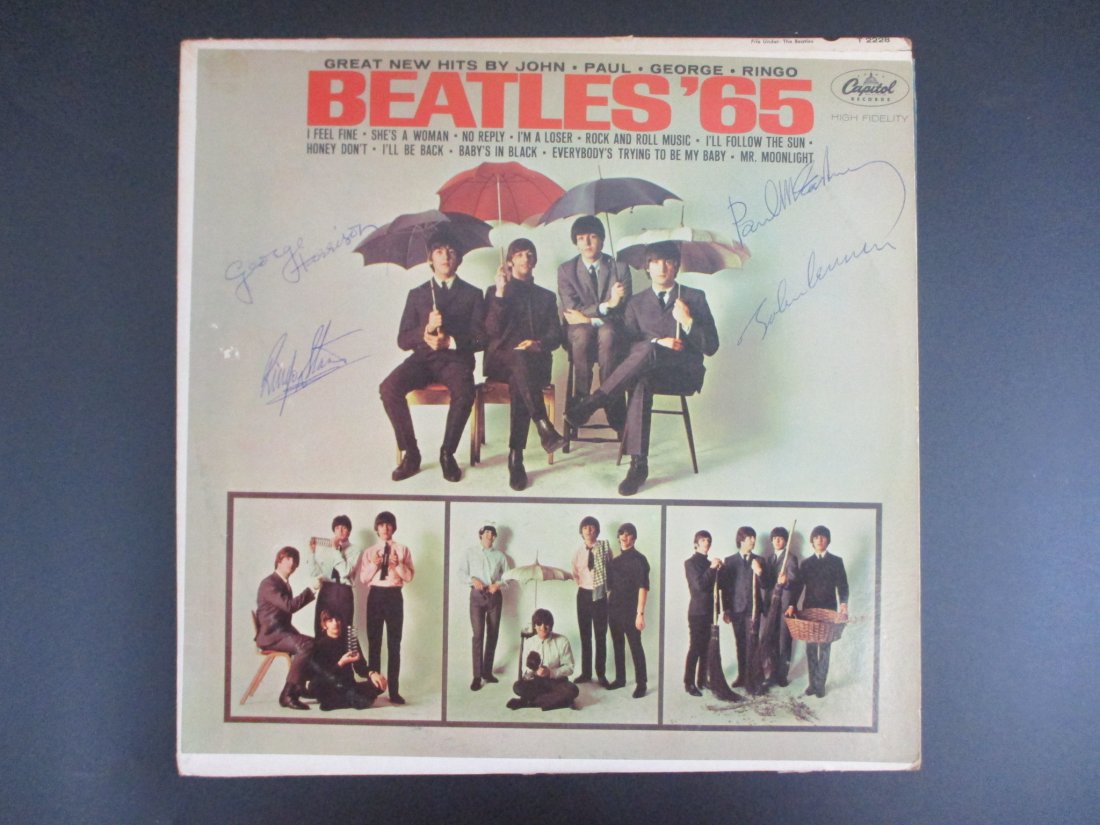Beatles Signed Album Cover Beatles '65: A Time Capsule of Beatlemania (1 of 3)