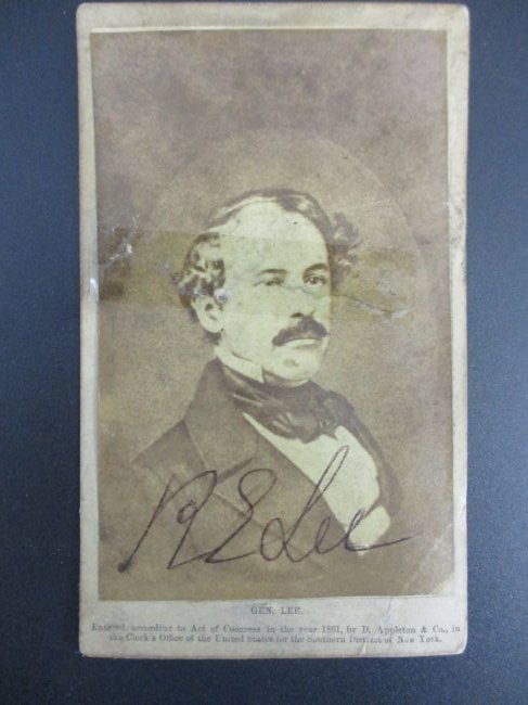 Robert E. Lee Signed CDV Card (1 of 4)