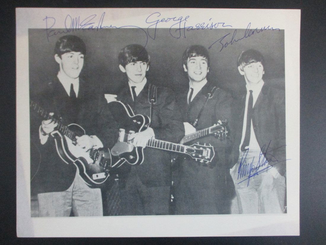 Beatles Signed Photograph: Immerse yourself in the legendary world of the Beatles with this extraordinary signed photograph. Featuring the Fab Four in their prime, this iconic image captures the essence of the band's revolution