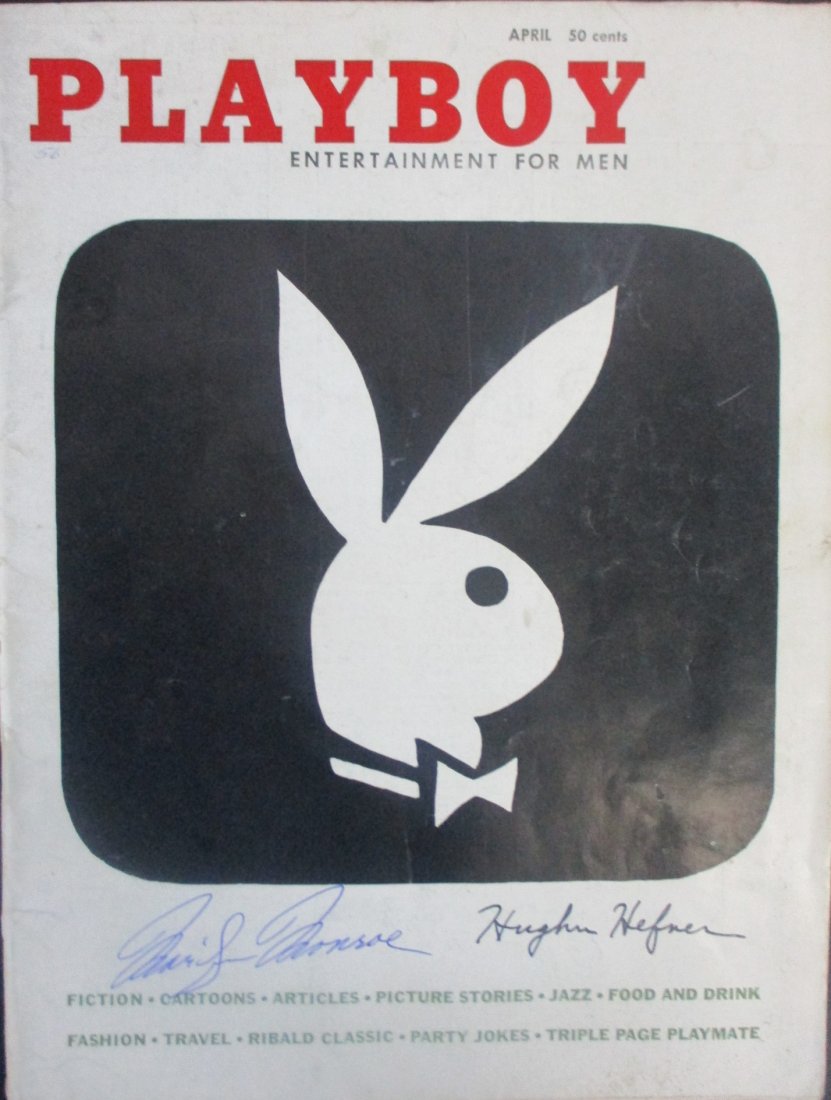 Marilyn Monroe and Hugh Hefner Signed Playboy Magazine (1 of 5)