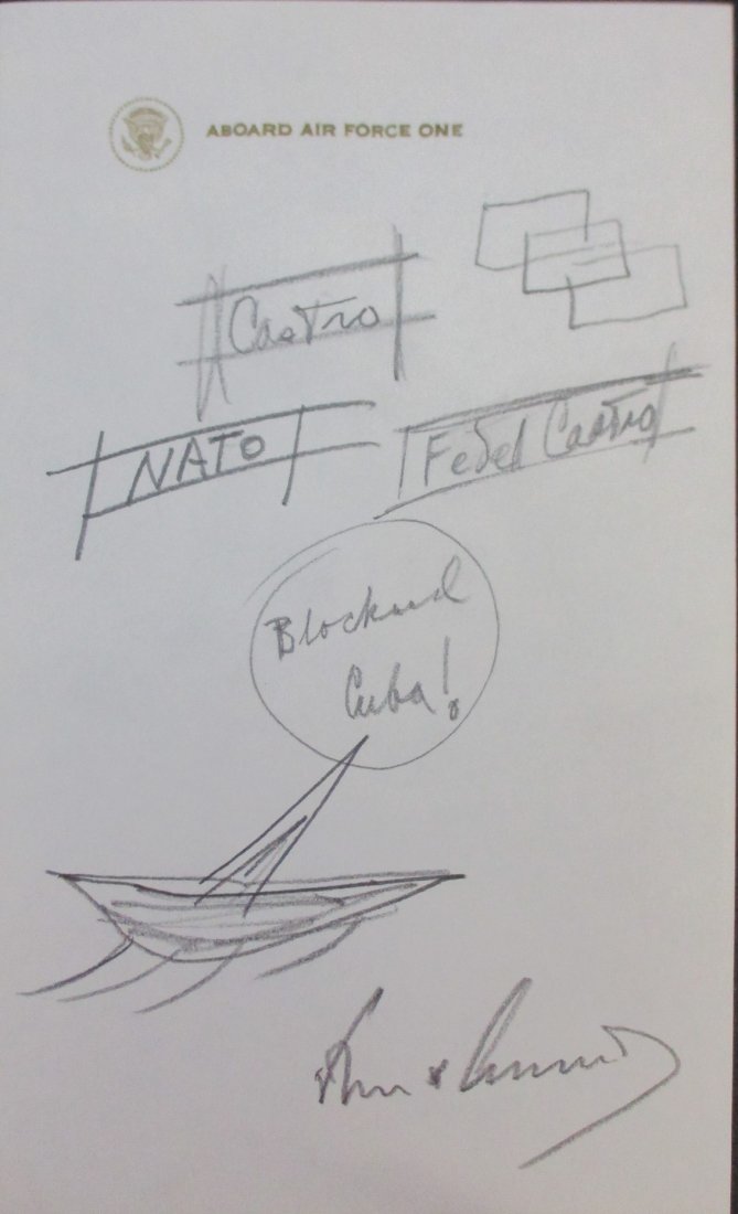 John F. Kennedy Doodled Air Force One Letterhead (1 of 2)