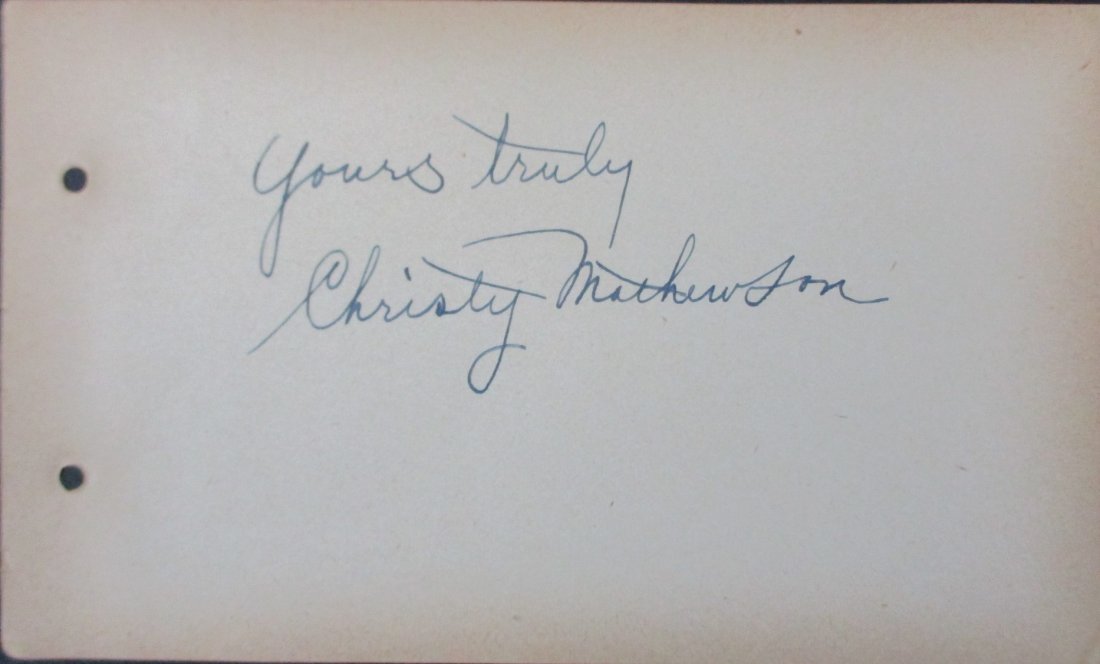 Christy Mathewson Signed Official Baseball (1 of 3)