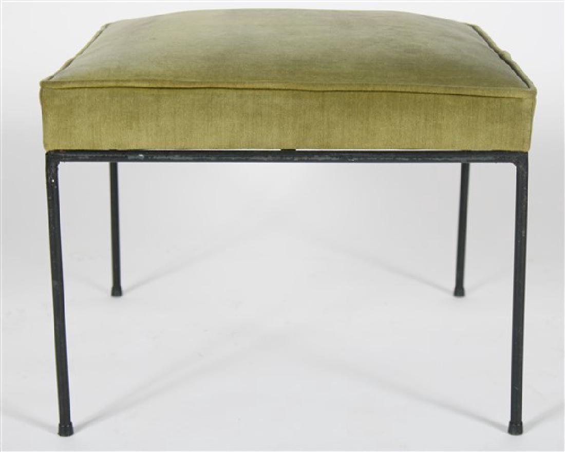 Paul McCobb (1917-1969), Black Iron Ottoman (1 of 4)