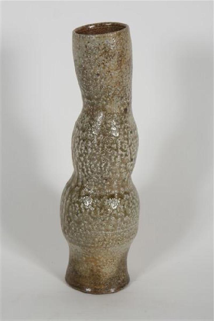 Karen Karnes, Tall Stoneware Ceramic Vessel (1 of 3)