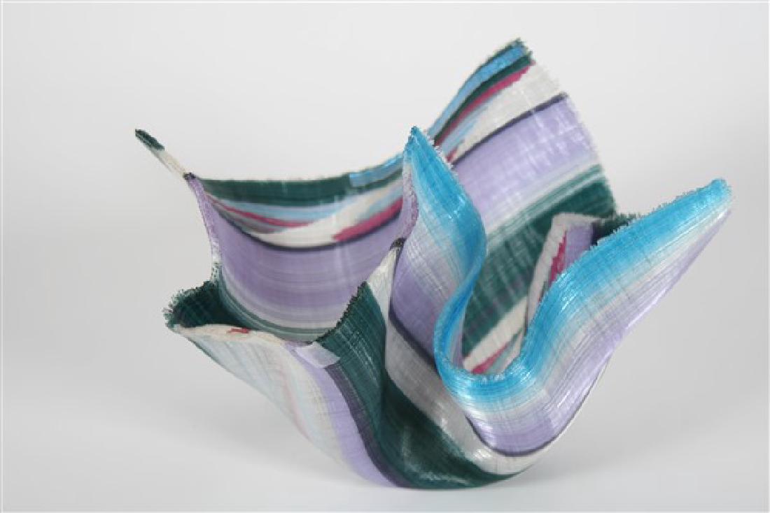 Carole Perry (20th C.), Tapestry Studio Glass Vase (1 of 3)