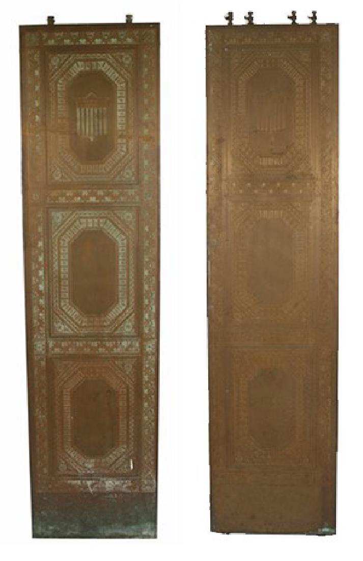 Two Bronze Art Deco Elevator Doors (1 of 9)