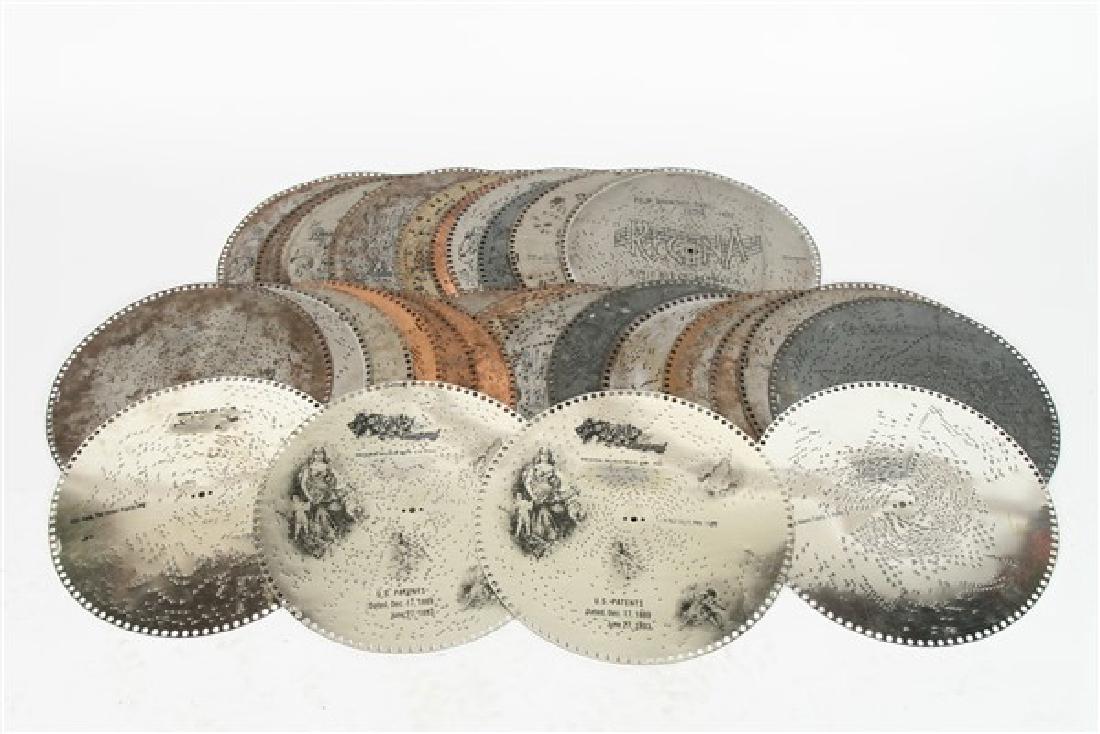 Lot of Thirty 15 1/2" Regina Music Box Discs (1 of 3)