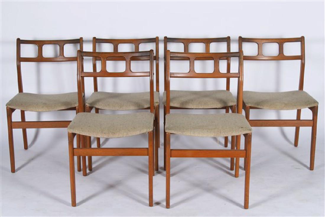 D-Scan, Set of 6 Teak Dining Chairs (1 of 6)