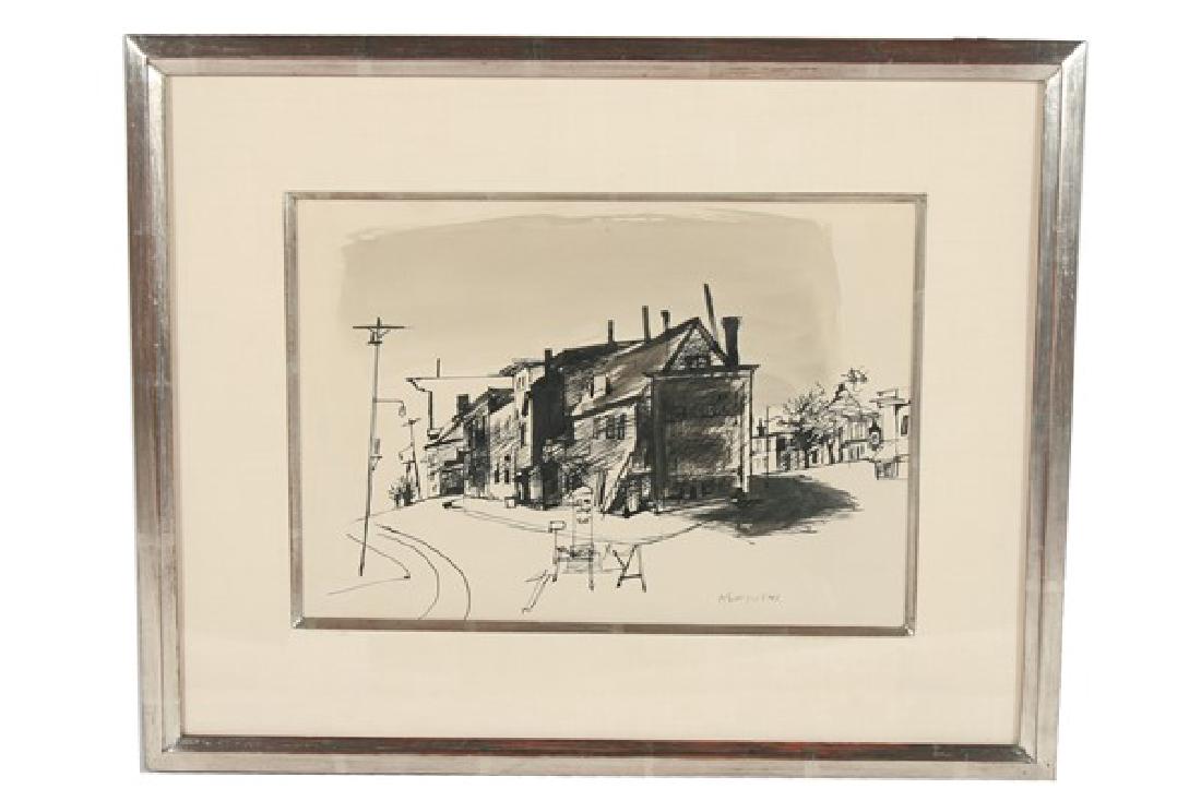 Yasuo Kuniyoshi (American, 20th C), "Street Scene" (1 of 4)