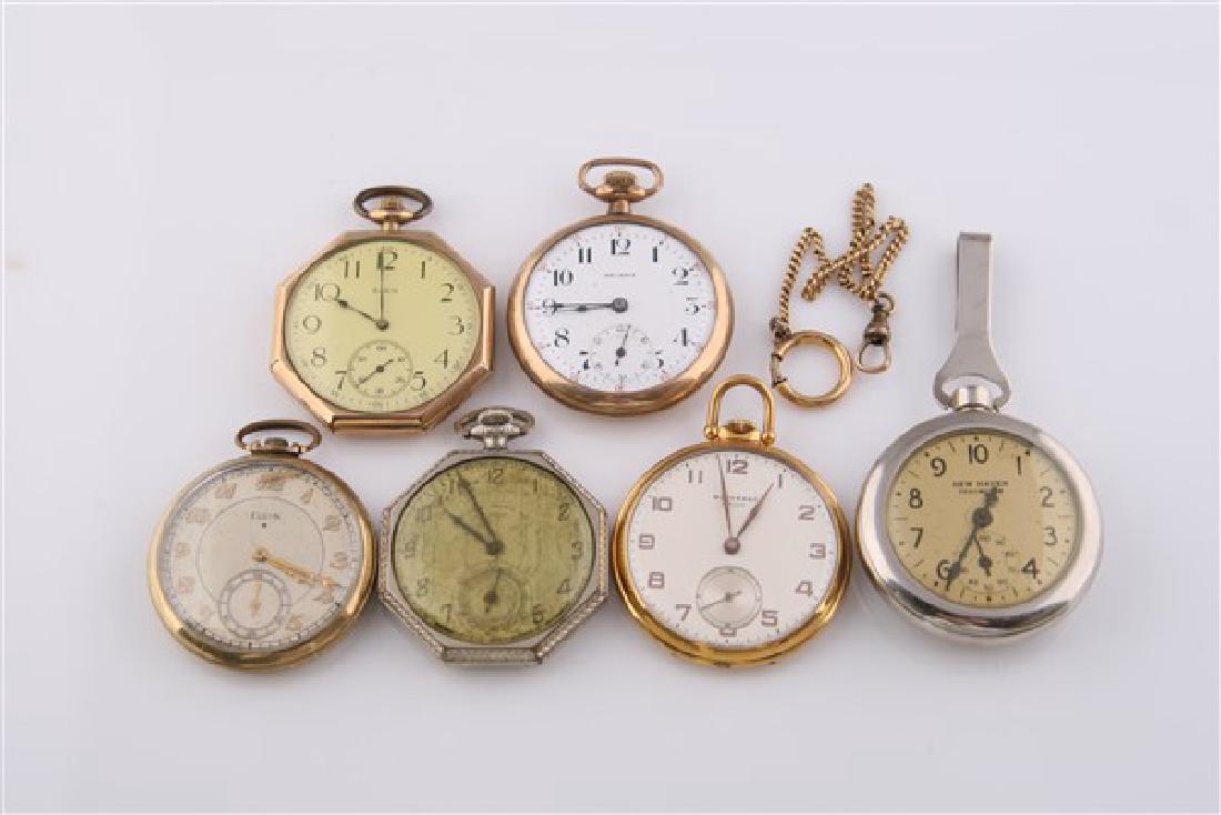Lot of Six Pocket Watches (1 of 1)