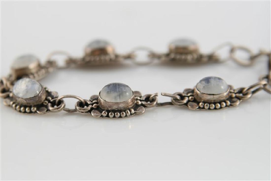 Sterling Silver and Moonstone Bracelet (1 of 5)