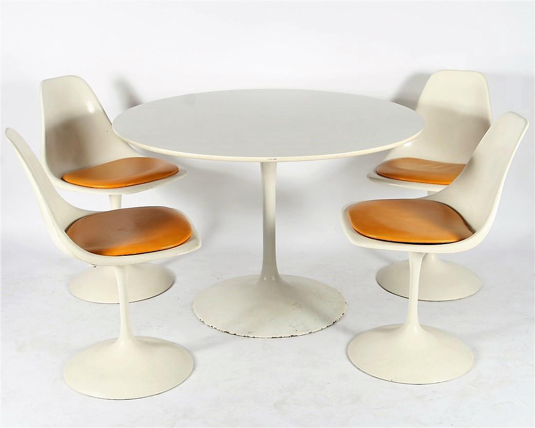 In the Style of Saarinen, Dining Table & Chairs (1 of 2)