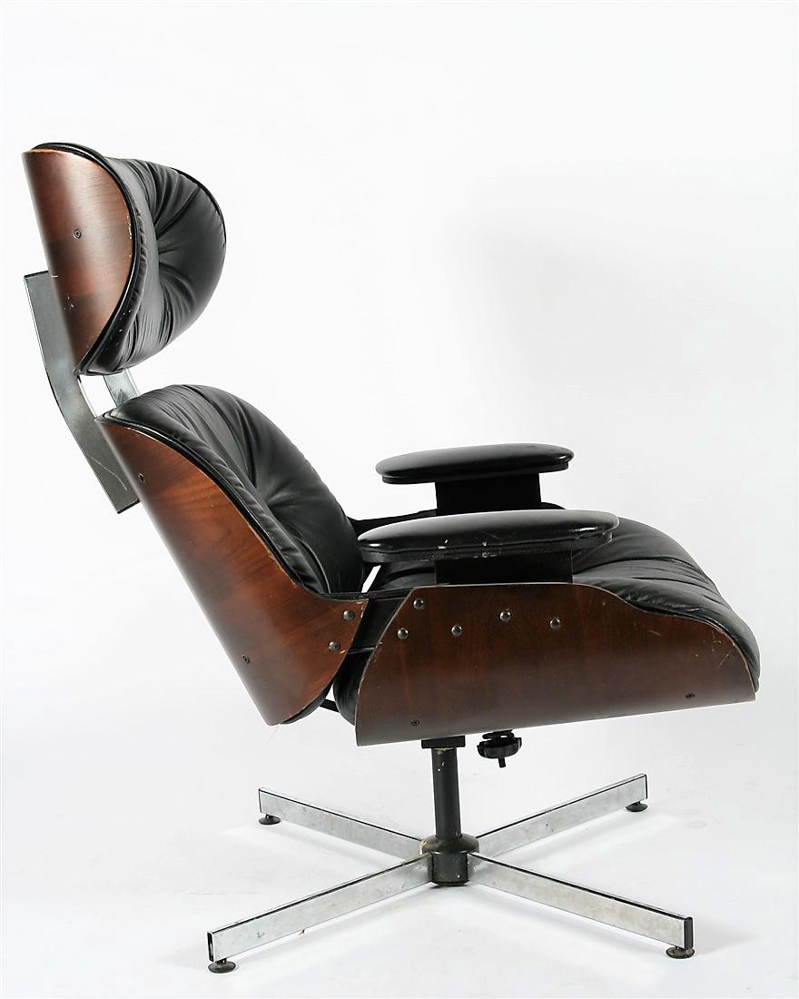 Plycraft, Eames-style Black Lounge Chair (1 of 9)