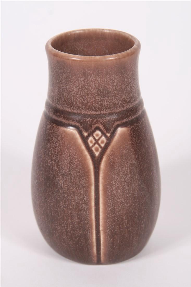 Rookwood Pottery, Matte Plum Glazed Ceramic Vessel (1 of 3)