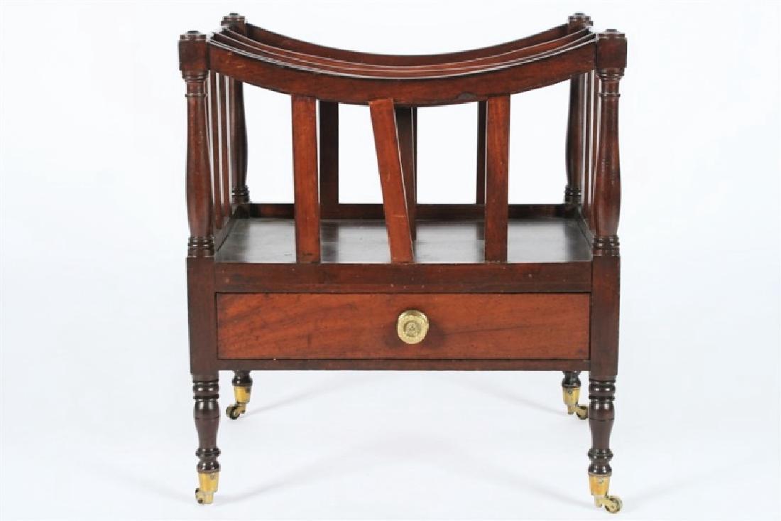 19th C. Federal Sheraton Mahogany Canterbury (1 of 7)