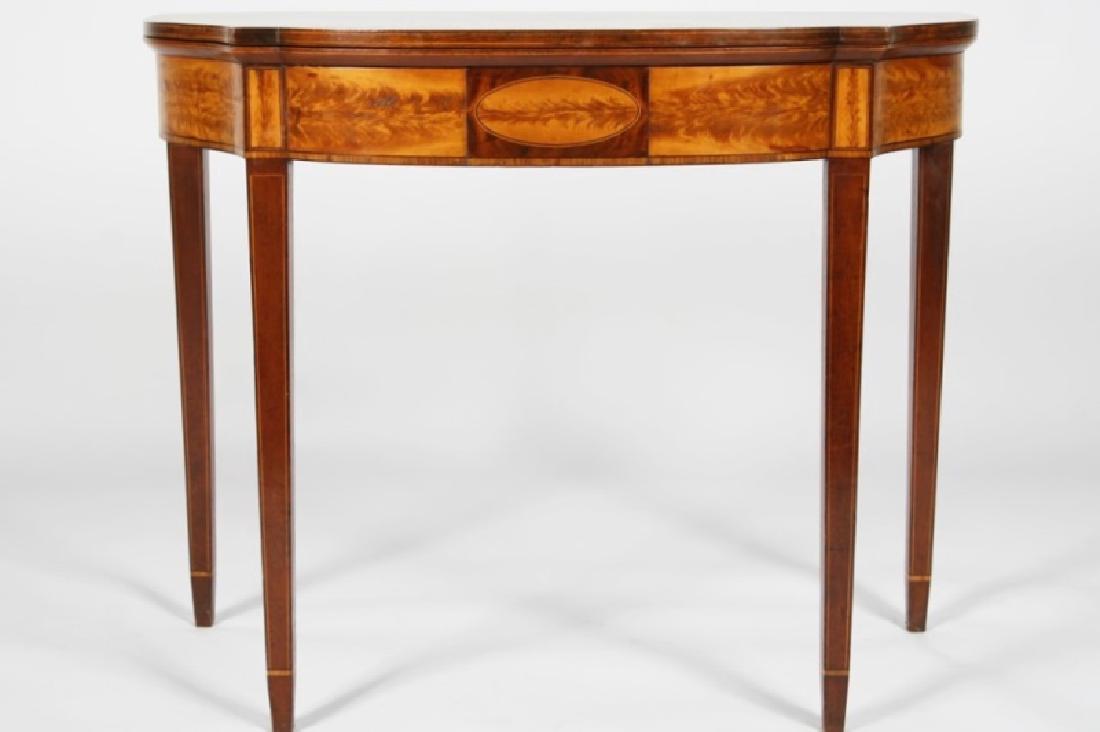Late 18th C. Hepplewhite Mahogany Card Table (1 of 4)